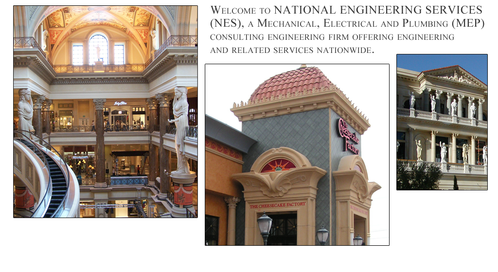 Welcome to NATIONAL ENGINEERING SERVICES, PLLC, a Mechanical, Electrical and Plumbing (MEP) consulting engineering firm offering engineering and related services nationwide.